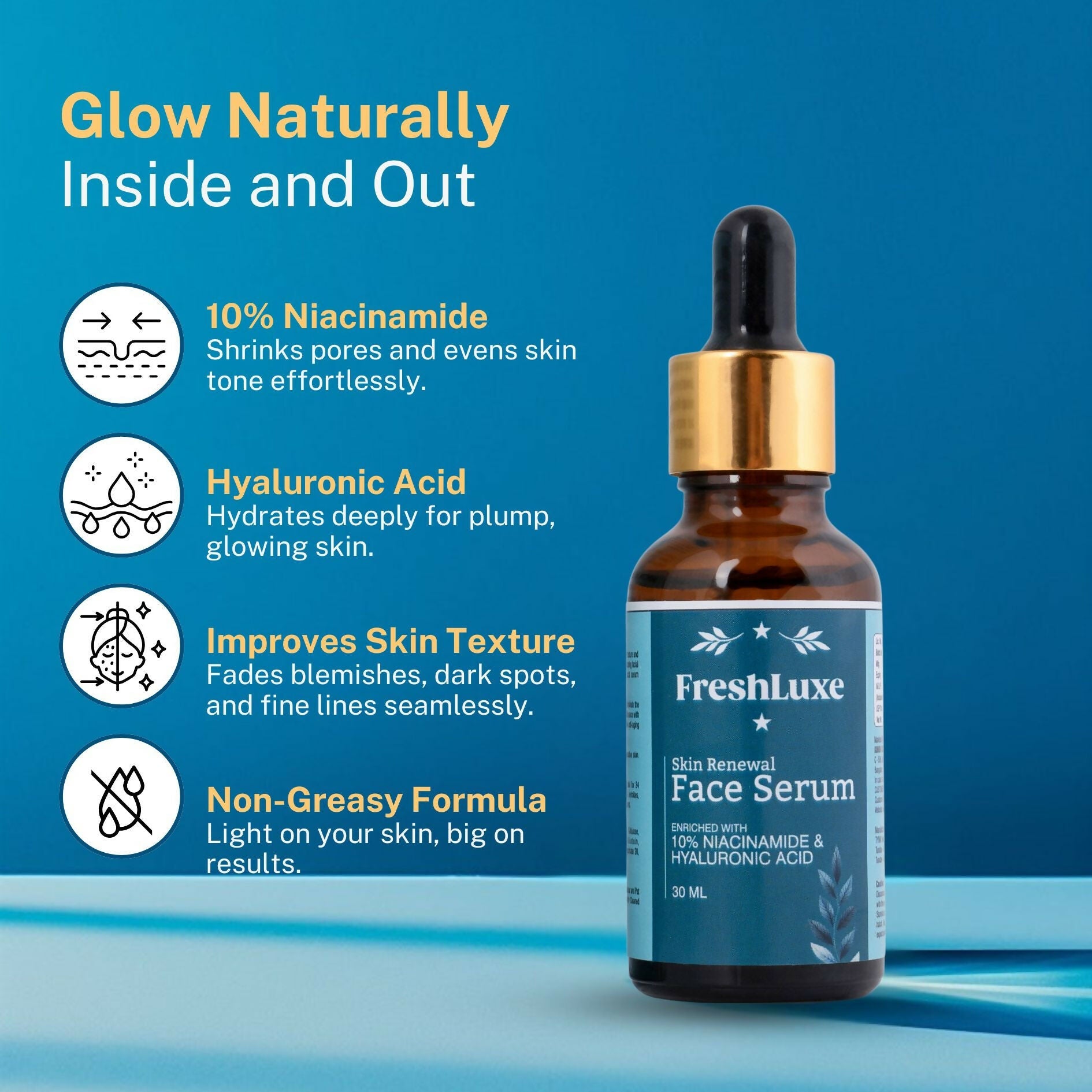 FreshLuxe Skin Renewal Face Serum - Distacart