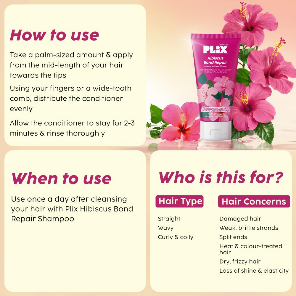 PLIX The Plant Fix Hibiscus Bond Repair Conditioner
