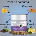 Dermistry Green Tea Vitamin C Oil Free Hydra Nourishing Mattifying Moisturizer Oily Acne Prone Skin - Distacart