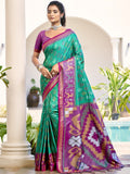 Anaita Sea Green Silk Saree With Blouse Piece - Distacart
