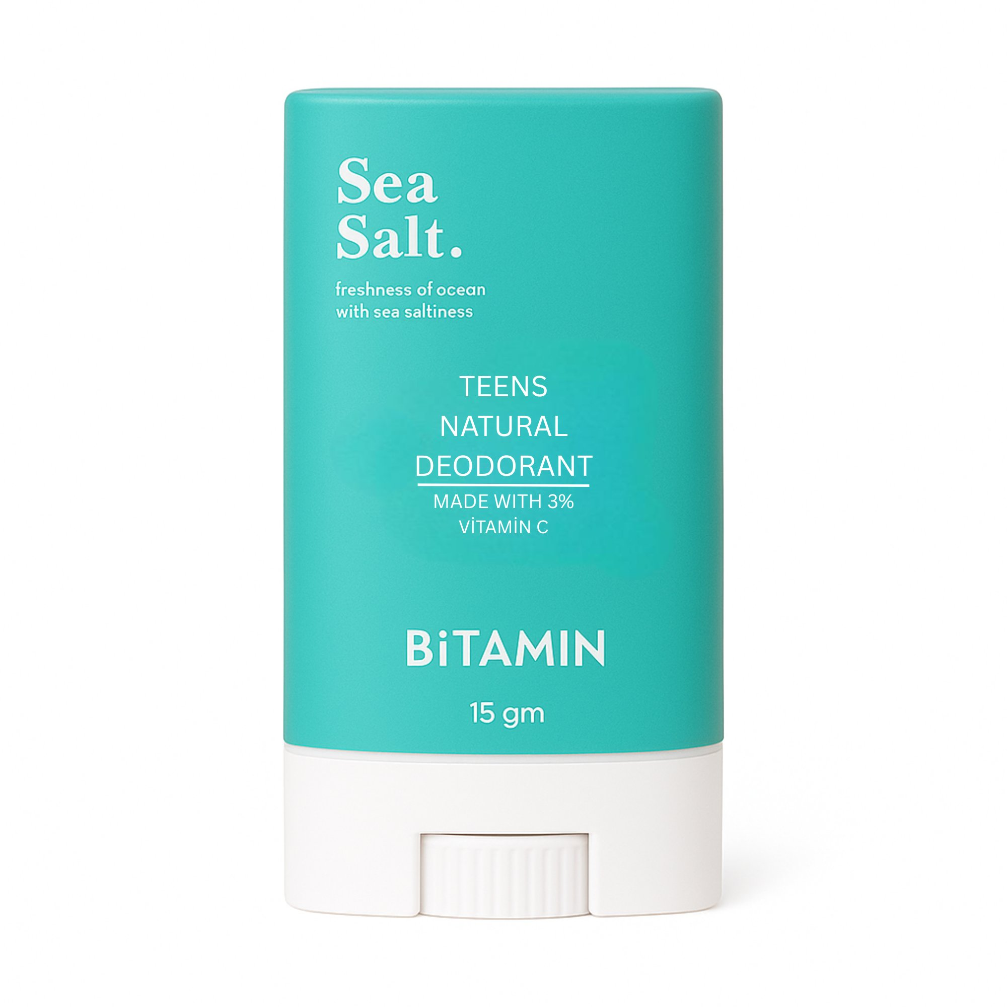 Bitamin Seasalt Teens Natural Deodorant Roll On Stick - Distacart