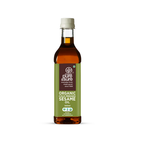 Pure & Sure Organic Cold Pressed Sesame Oil