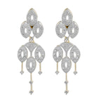 Rhodium-Plated Alloy Designer Ad Choker Necklace Set - The Pari