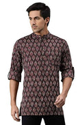 Janasya Men's Brown Cotton Kurta - Distacart