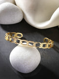 NVR Men's Gold-Plated Metal Cuff Bracelet - Distacart