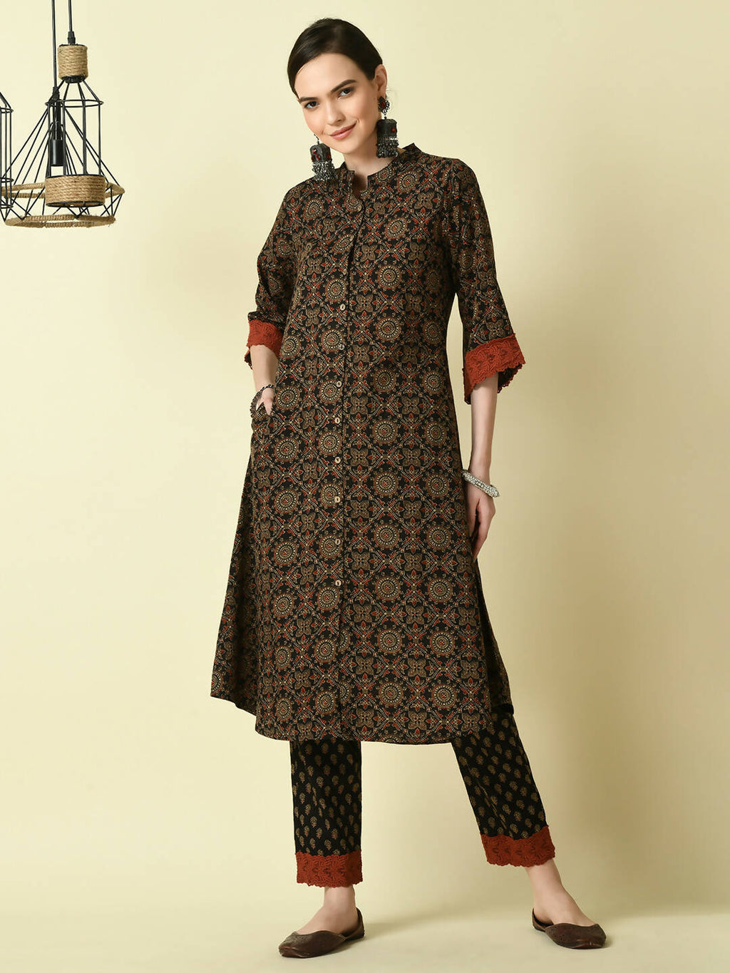 Myshka Women's Multi A-Line Printed Kurta