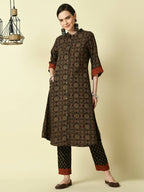 Myshka Women's Multi A-Line Printed Kurta