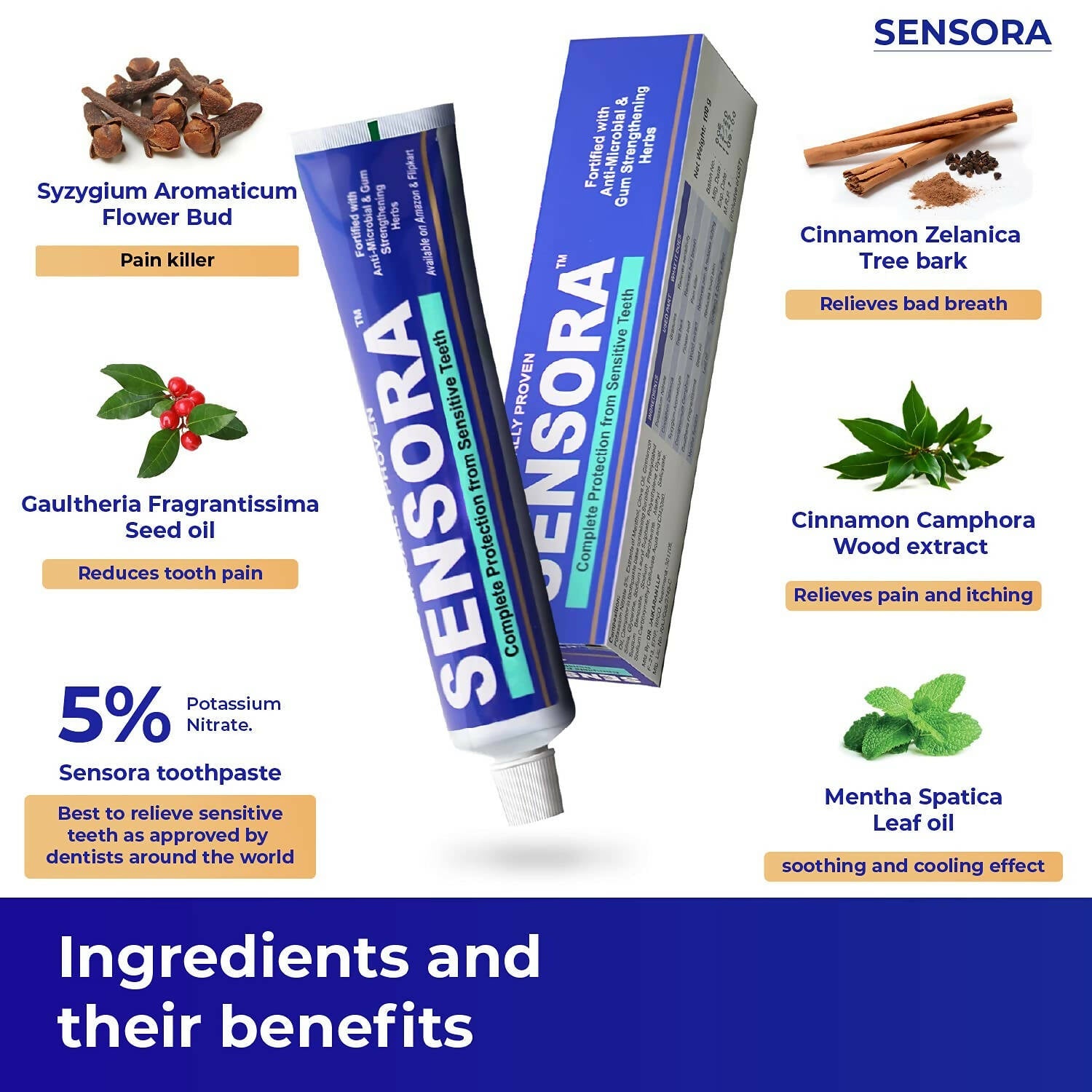 Sensora Herbal Sensitivity Relief Toothpaste