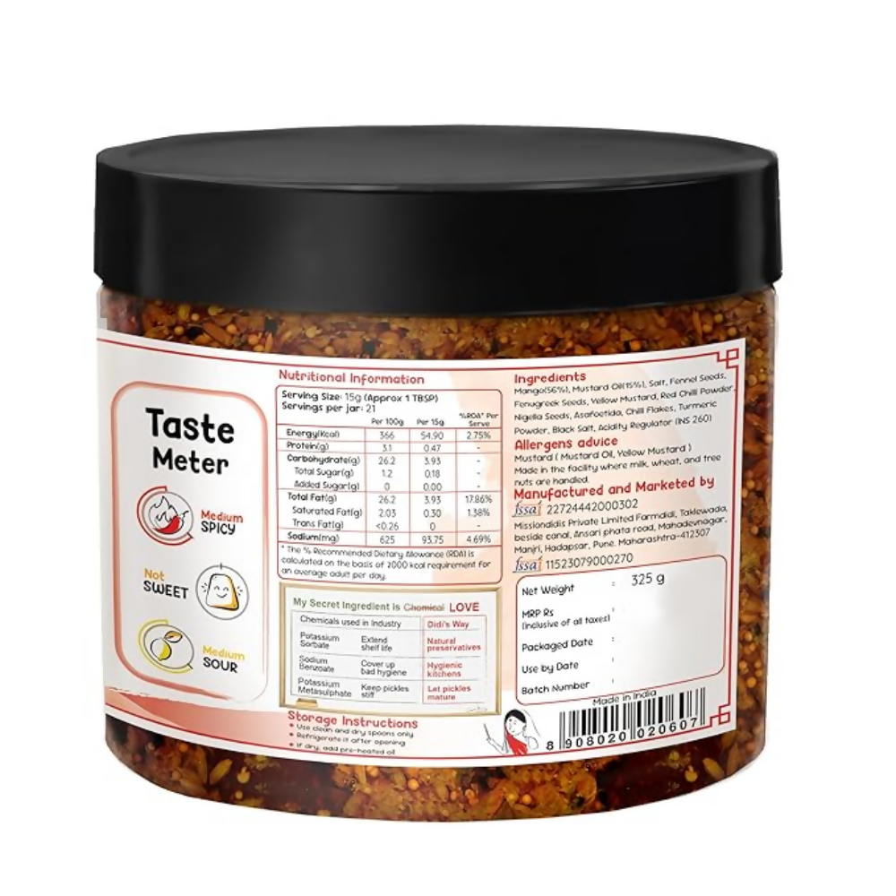 FarmDidi Punjabi Mango Pickle - Tangy & Salty
