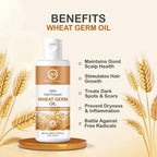 Nuerma Science 100% Cold Pressed Wheat Germ Oil to Moisturize Skin & Hair
