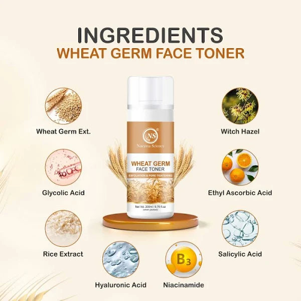 Nuerma Science Wheatgerm Face Toner For Pore Tightening, Smooth & Radiant Skin