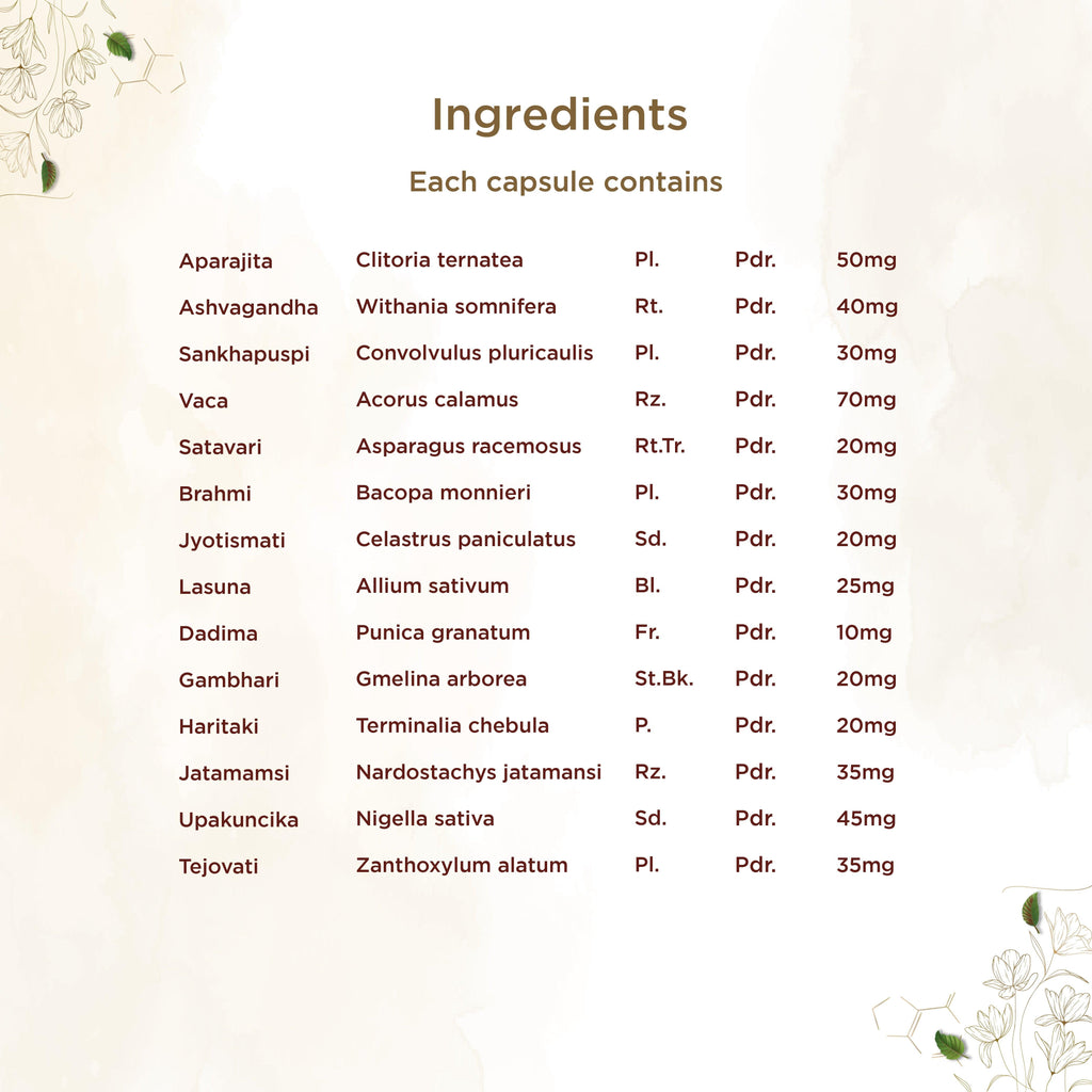 Shreevarma Saras Brahmi Capsules