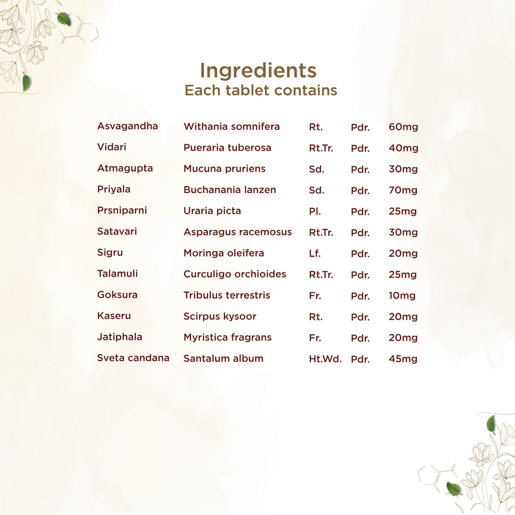 Shreevarma Vajee Care Tablets Men Wellness