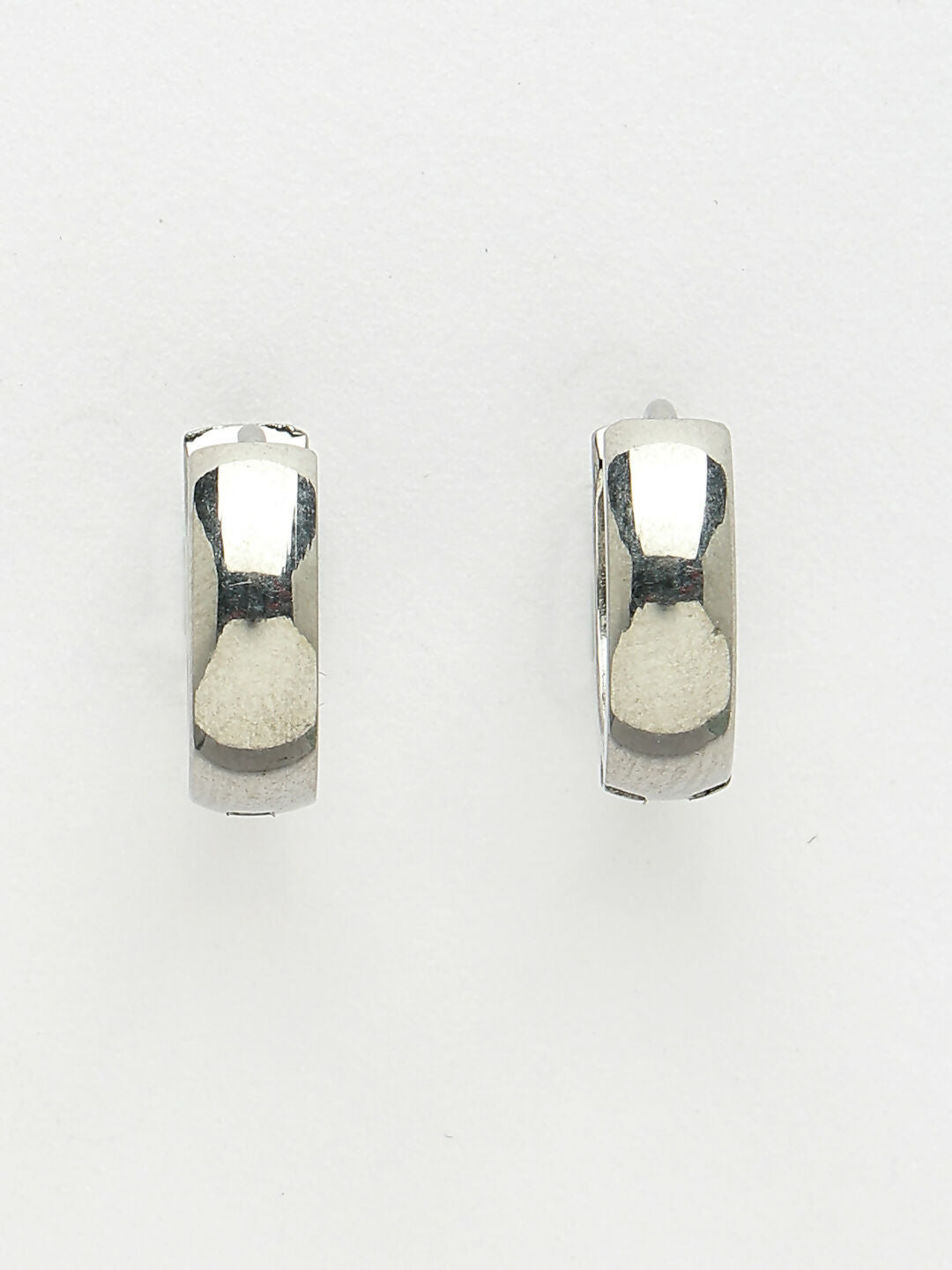 NVR Men's Set of 3 Multicolor Rhodium-Plated Stainless Steel Hoop Earrings - Distacart