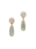 Long kundan earring (Mint green ) - Ruby Raang - Distacart