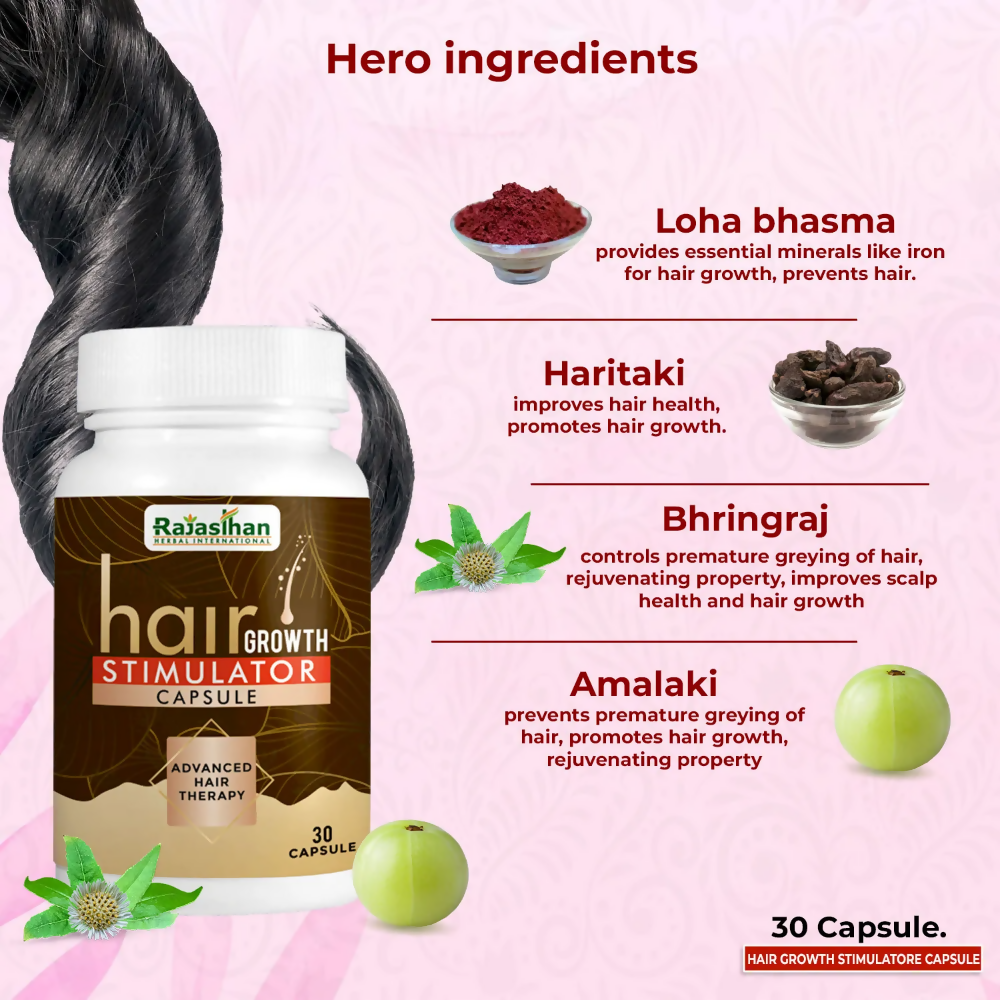 Rajasthan Herbals Onion Hair Oil & Hair Growth Stimulator Capsule Combo