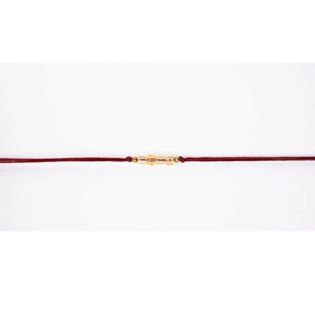 Indianvibez Bodh Abundance & Prosperity Real Crystal Stone Rakhi With Authenticity Certificate