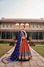 Ready to Wear Lehenga Choli for Women by Infinity Export - Orange