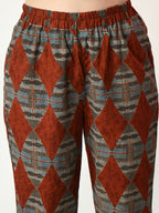 Myshka Women's Multi Printed Kurta With Trousers
