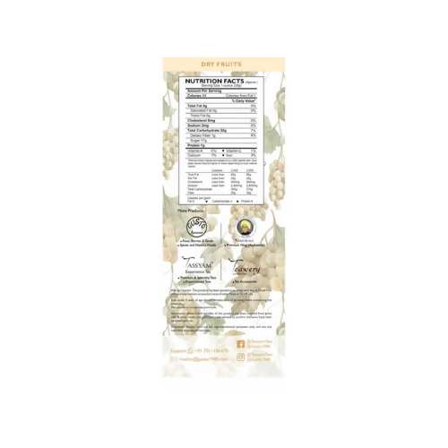 Tassyam Organics Premium Green Raisins - Pouch - Distacart