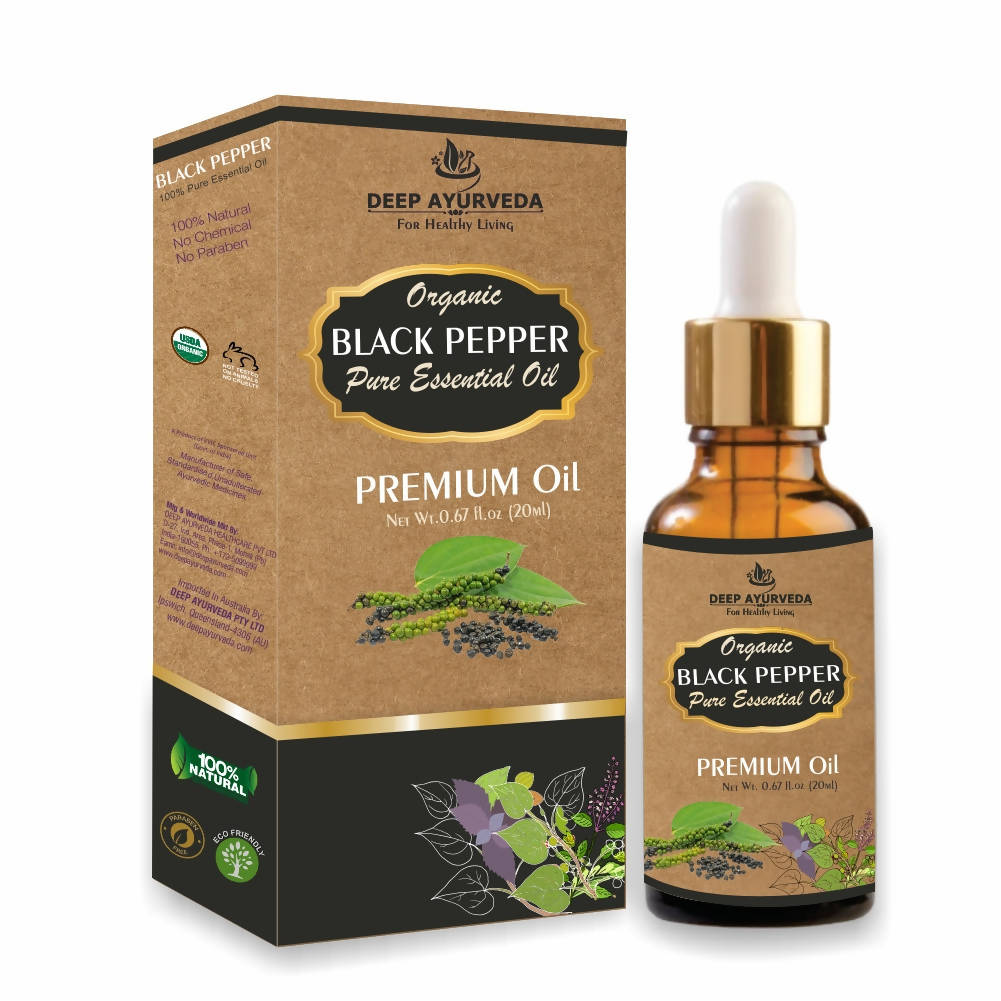 Deep Ayurveda Black Pepper Pure Essential Oil