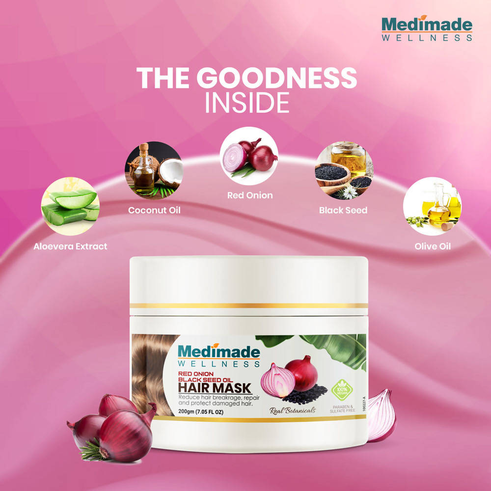Medimade Wellness Red Onion & Black Seed Oil Hair Mask