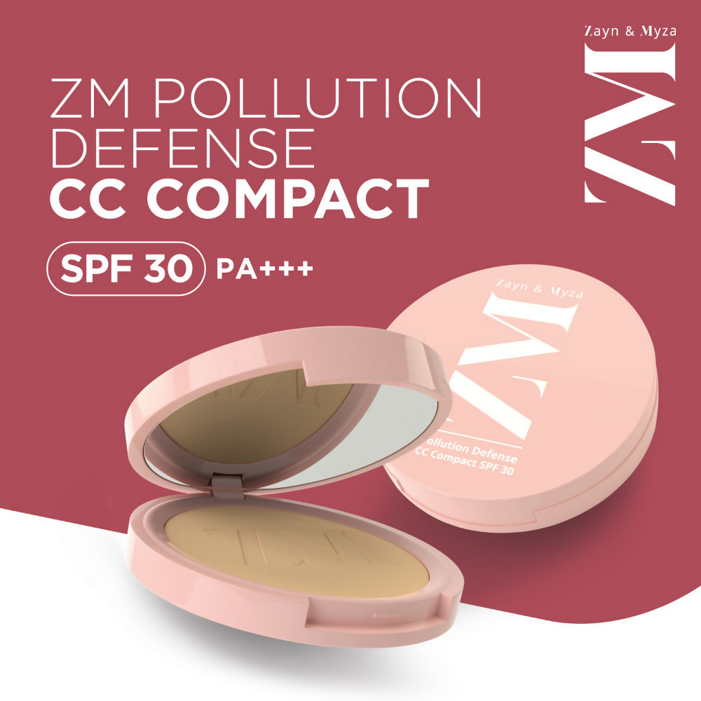 Zayn & Myza Pollution Defense CC with SPF 30 Compact Golden Sand
