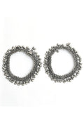 Mominos Fashion Kamal Johar Oxidised Silver Traditional Wear Anklets