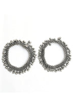Mominos Fashion Kamal Johar Oxidised Silver Traditional Wear Anklets