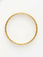 NVR Women Set of 2 Leaf Design Gold Plated Kada Bangle - Distacart