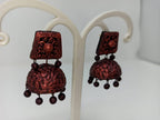 Terracotta Dazzling Temple Jhumkas