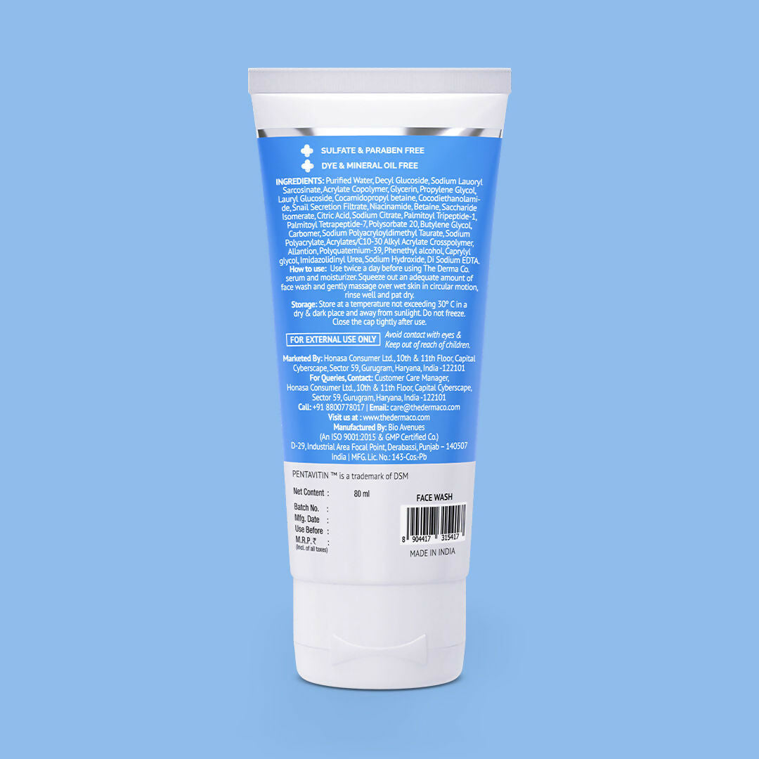 The Derma Co Snail Peptide 96 Hydrating Face Wash - Distacart