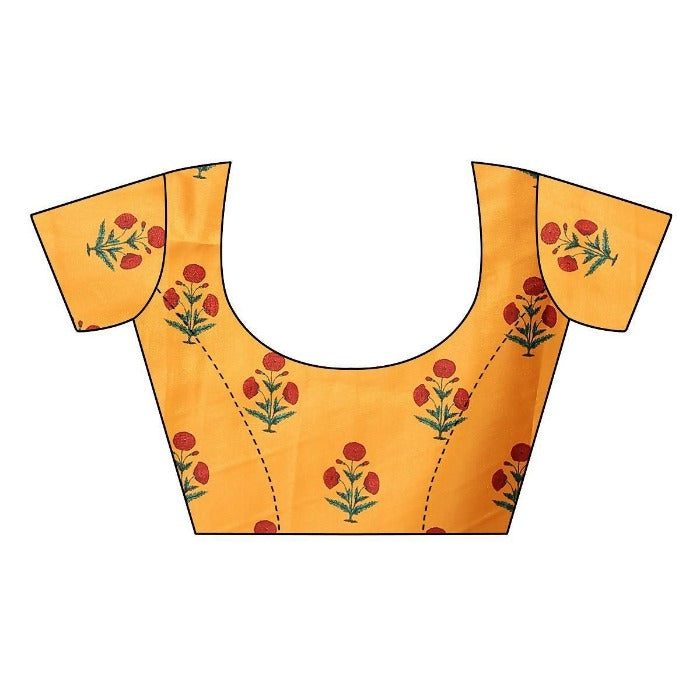 Vamika Plain Red Satin Blouse