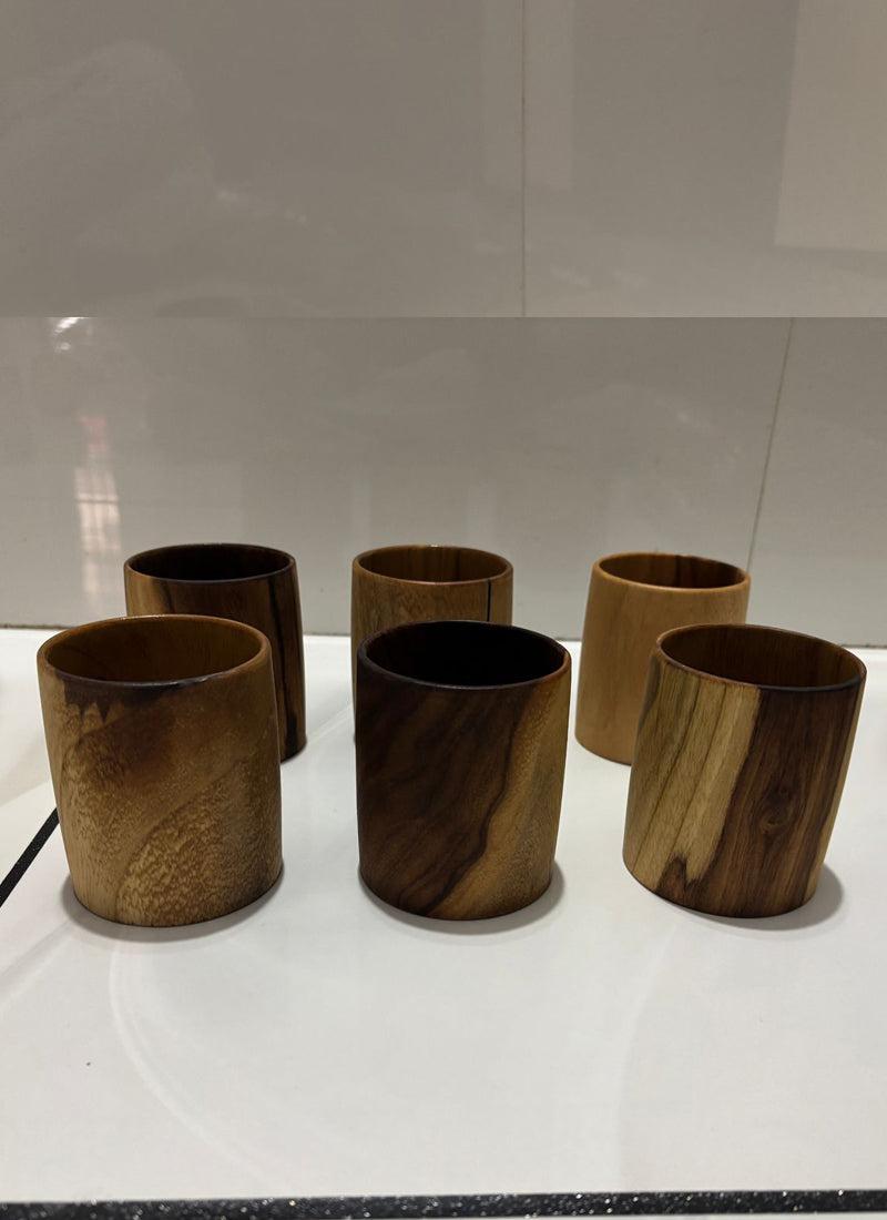 Wood estate Original Wooden Bourbon Drinking Water Glass Gifts