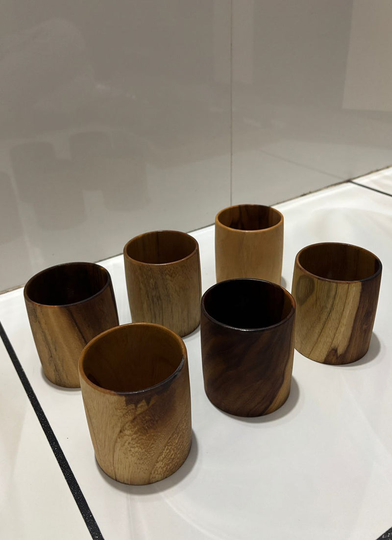 Wood estate Original Wooden Bourbon Drinking Water Glass Gifts