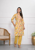 Festive Wear Ethnic Yellow chanderi Stitched Suit - Anbazaar