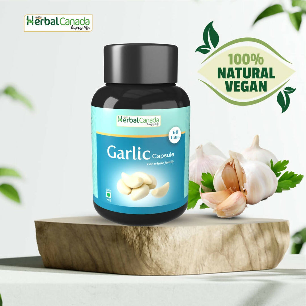 Herbal Canada Garlic Capsules - Distacart