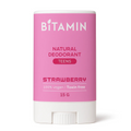 Bitamin Strawberry Teens Natural Deodorant Roll On Stick - Distacart