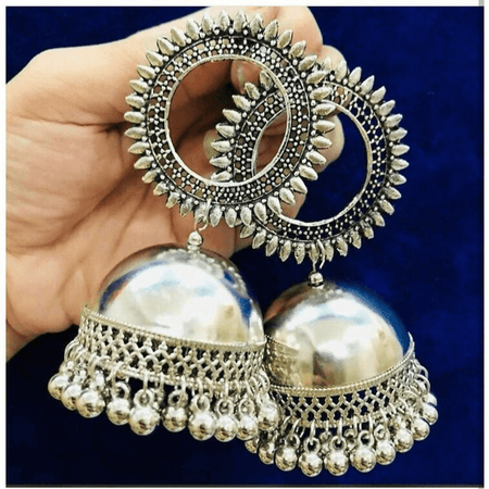 MS Fashion India Stylish Oxidised Jhumka Earrings for women and girls