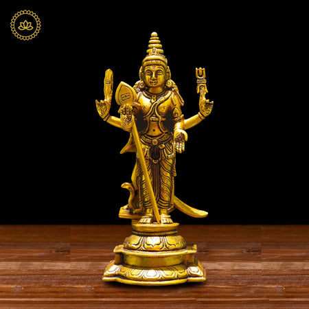 Brass Subramanya Statue - Divine Blessings for Spiritual Seekers