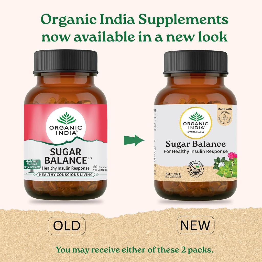 Organic India Sugar Balance Capsules - Distacart