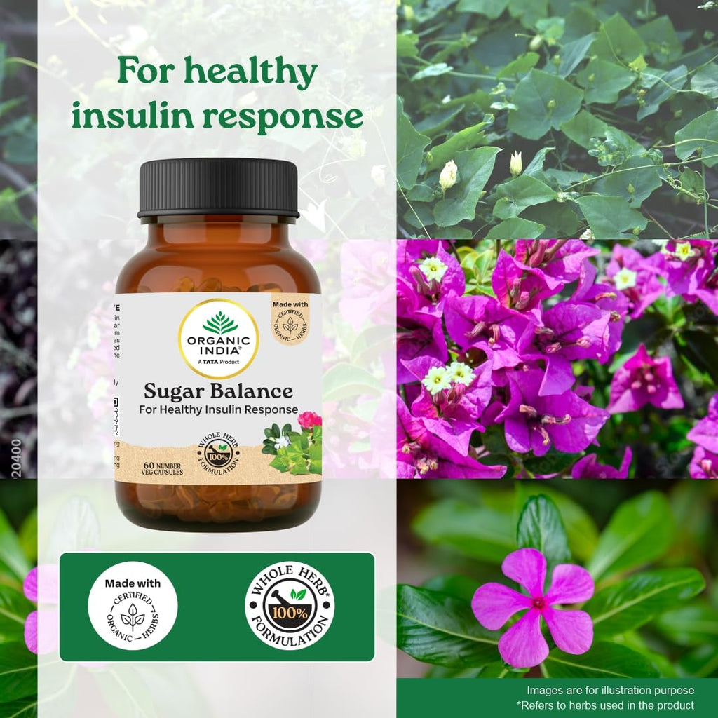 Organic India Sugar Balance Capsules - Distacart