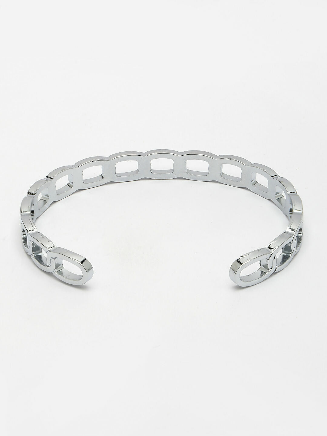 NVR Men's Set of 2 Rhodium-Plated Metal Cuff Bracelet - Distacart