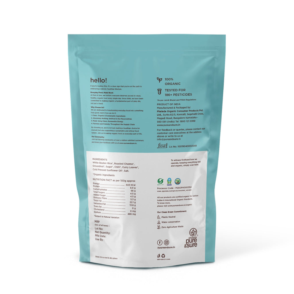 Pure & Sure Organic Chiwda - Distacart