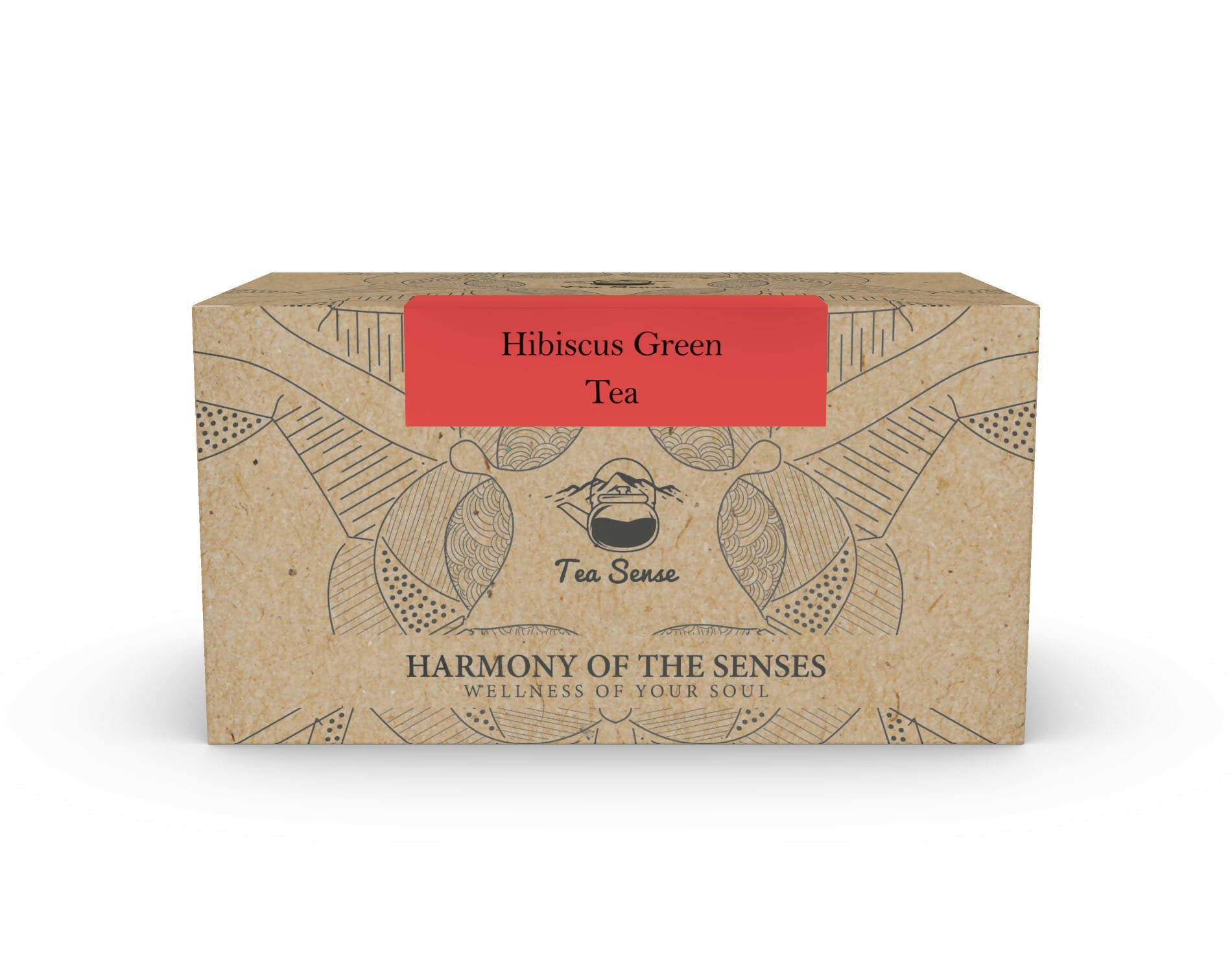 Tea Sense Hibiscus Green Tea Bags Box - Distacart