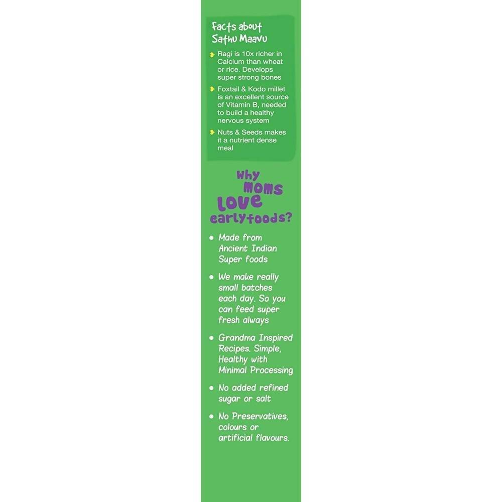 Early Foods Organic Sattu Maavu Porridge Mix - Distacart
