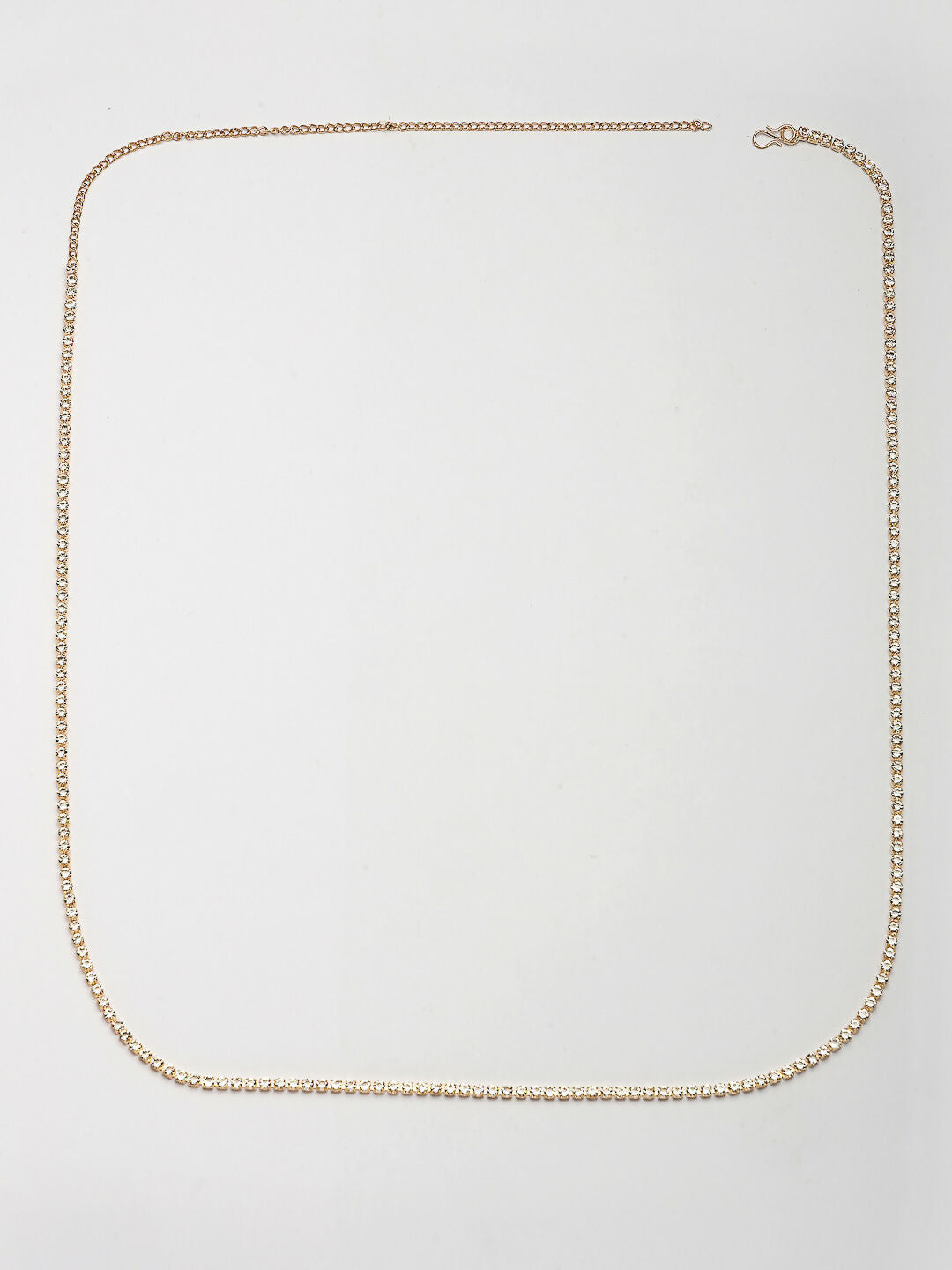 NVR Women's Gold-Polished AD-Studded Kamarbandh Waist Chain