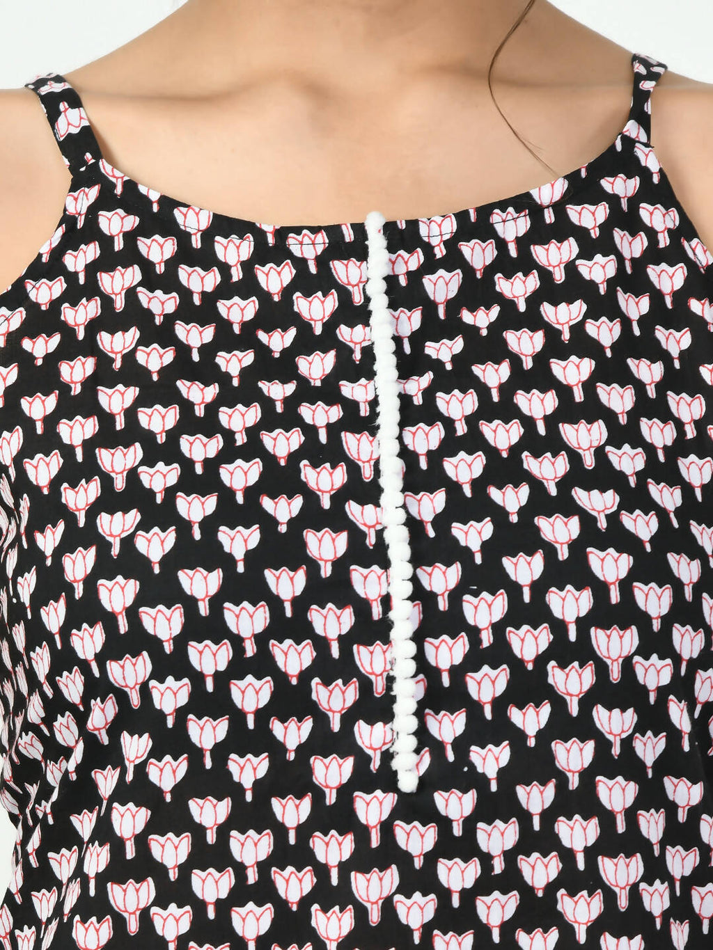 Myshka Women's Black Printed Kurta With Trouser
