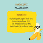 Timios Banana Millet Pancake with Vanilla Ingredients
