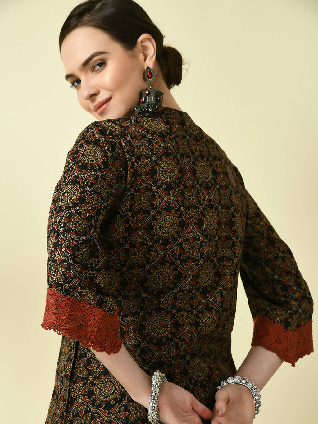 Myshka Women's Multi A-Line Printed Kurta